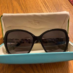 Kate Spade Black Havana Polarized Sunglasses
